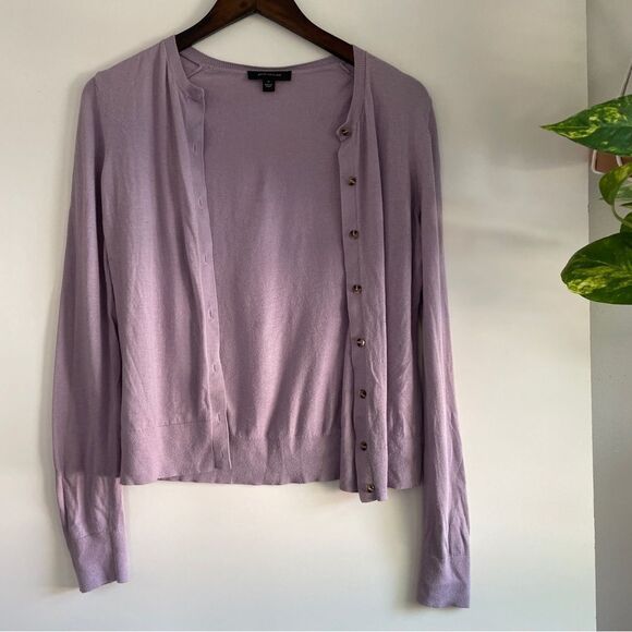 Ann‎ Taylor Lilac button up Cardigan 🦋🌸 - Picture 1 of 12